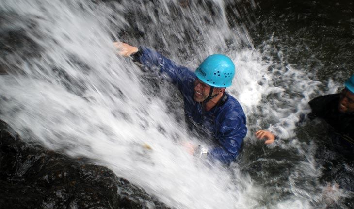 Ghyl Scrambling in the Lake District
